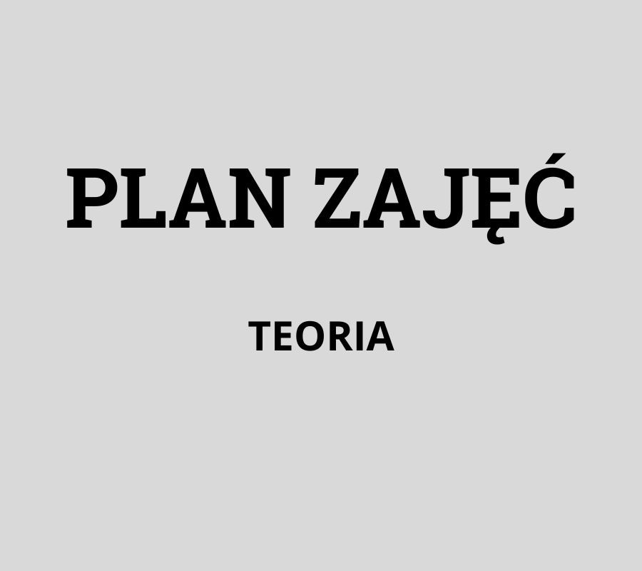 PLAN ZAJĘĆ